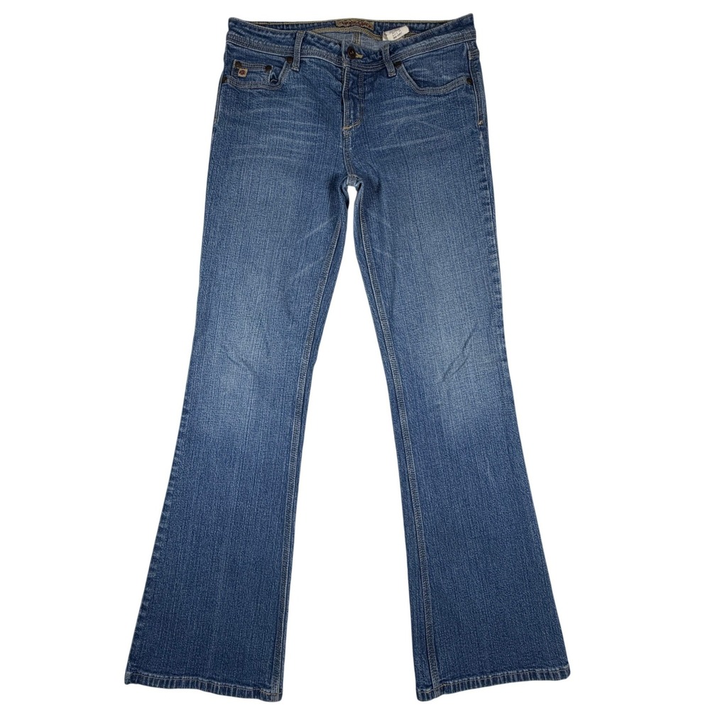 Paris Blues Womens Low Rise Bootcut Jeans Medium Wash Blue Size 11 Y2K Vintage